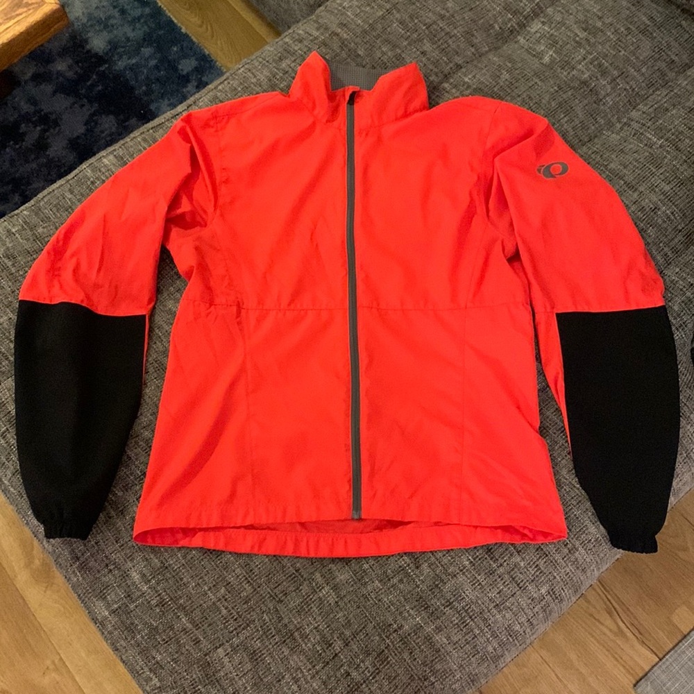 Pearl Izumi lightweight running jacket bright red/black